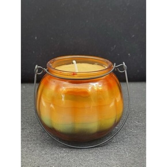 Halloween Pumpkin Cinnamon Spice Scented Candle Jack O Lantern Handmade - Picture 3 of 5